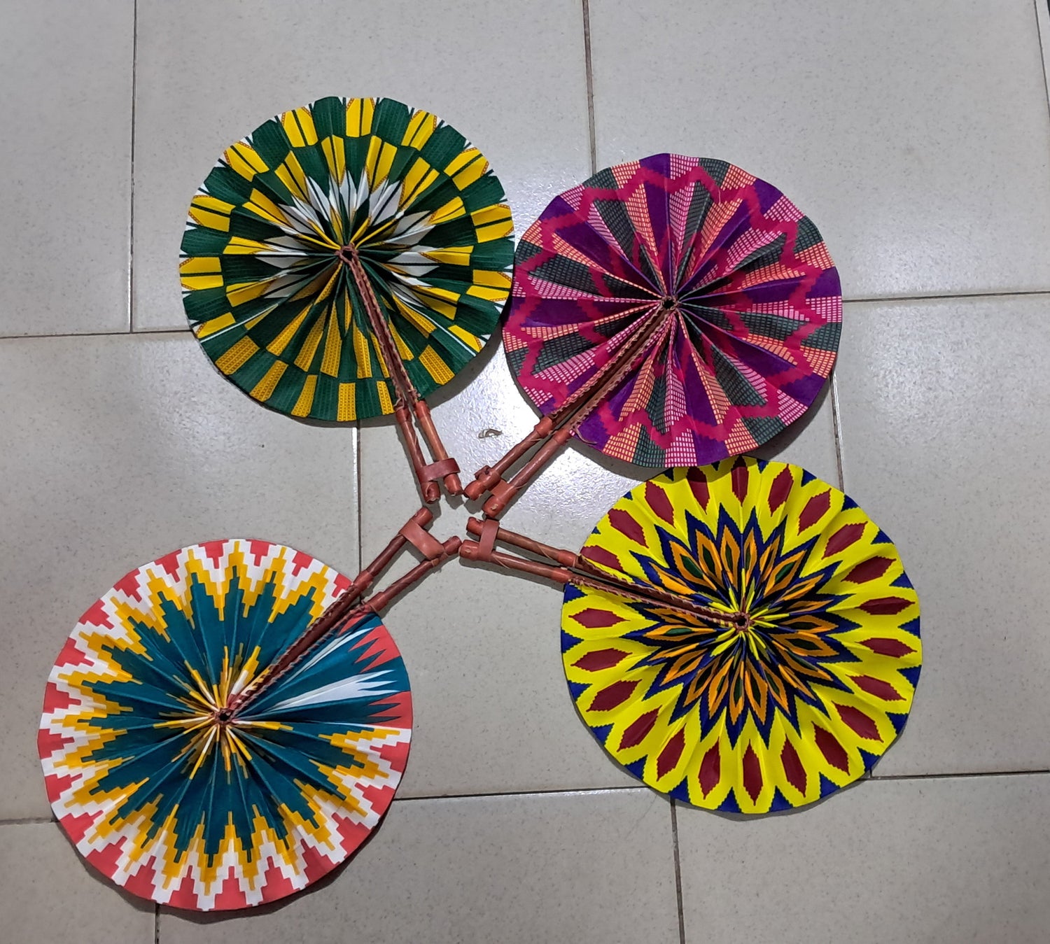 Kente Fabric Fans