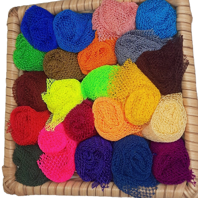 25 PCS African Exfoliating Bath Sponge | Authentic African Net Sponge | Wholesale
