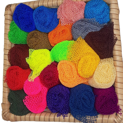 25 PCS African Exfoliating Bath Sponge | Authentic African Net Sponge | Wholesale
