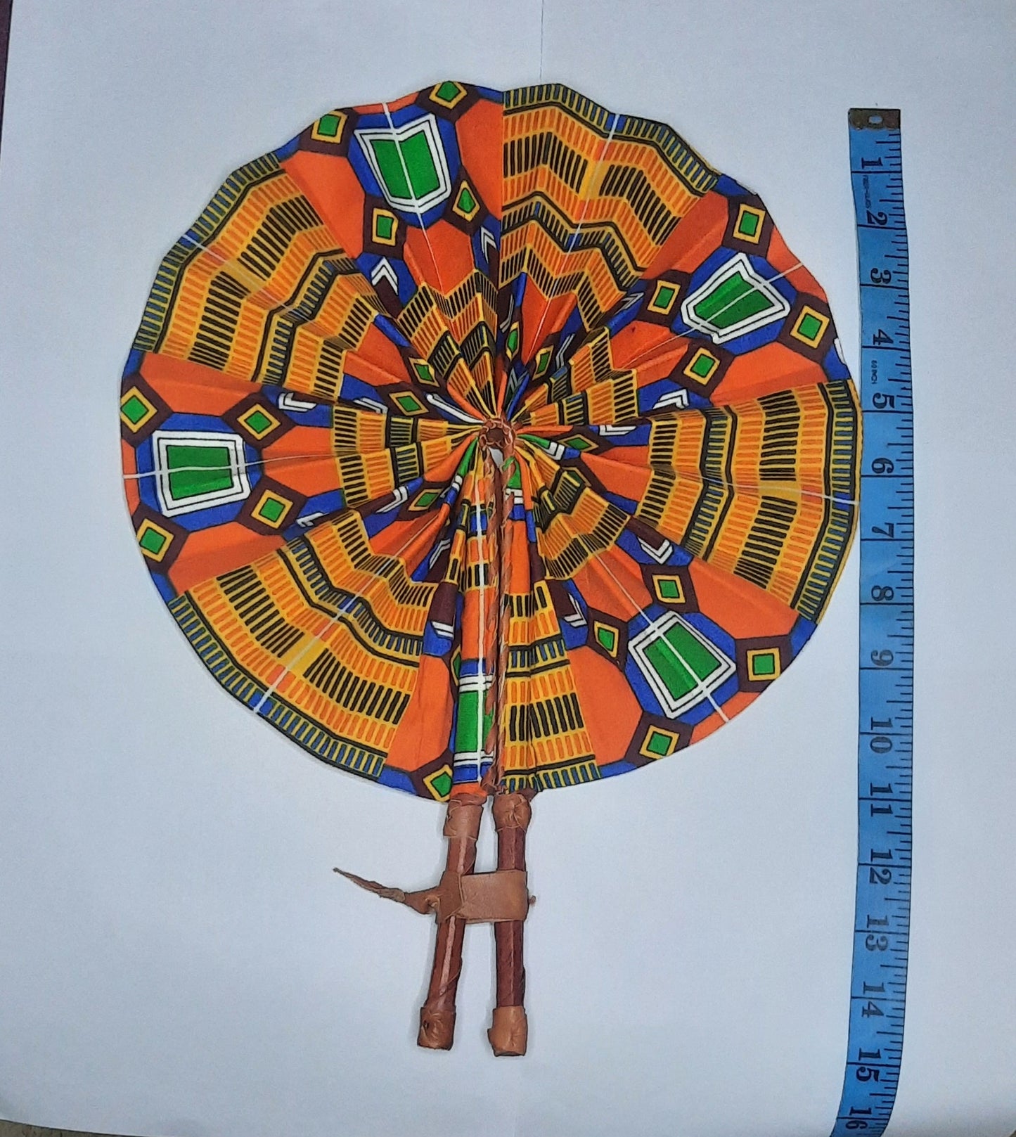 colourful fabric fan