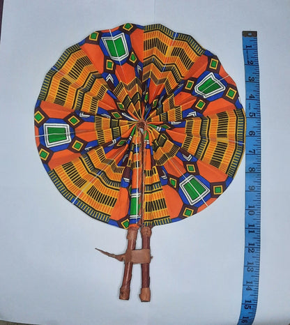 colourful fabric fan