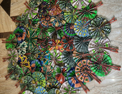 decorative fabric fans