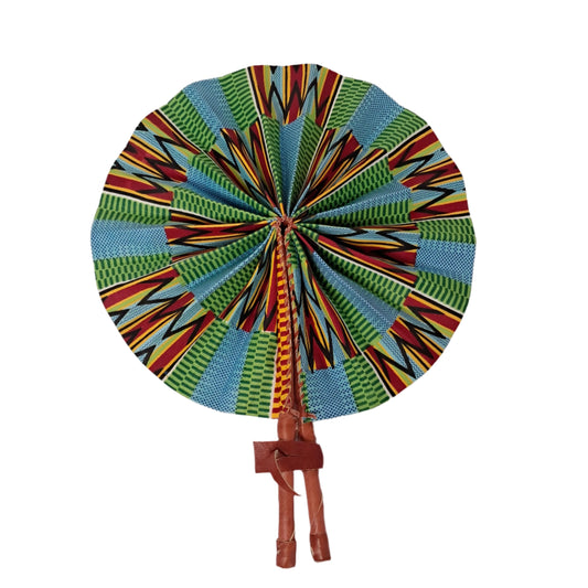 Kente Fabric Fan - KF003