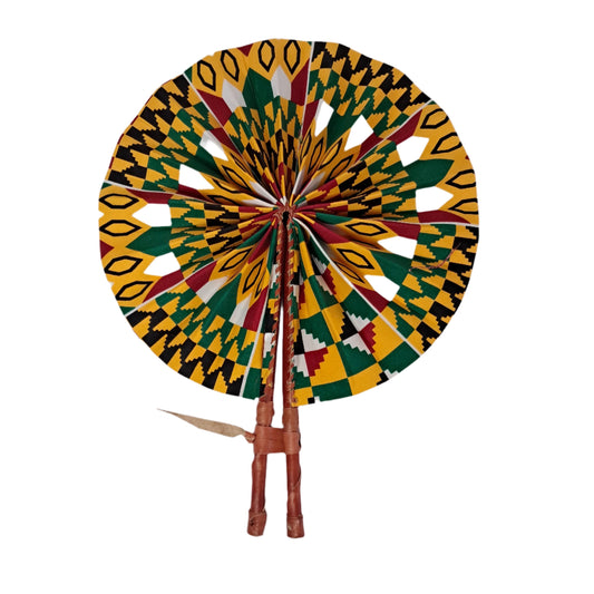 Kente Fabric Fan - KF004