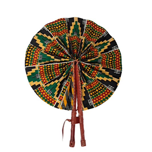 Kente Fabric Fan - KF006