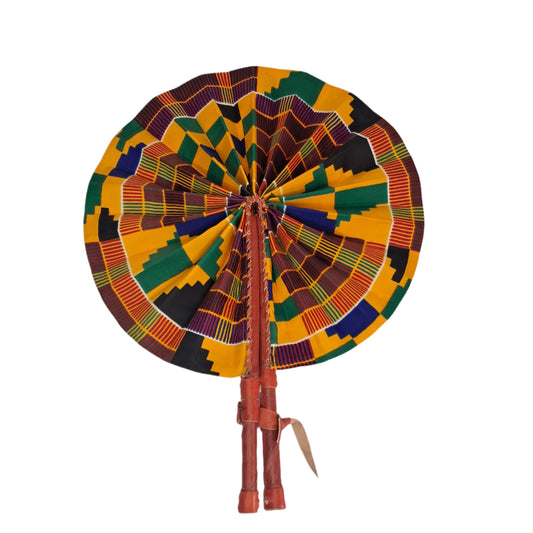 Kente Fabric Fan - KF018