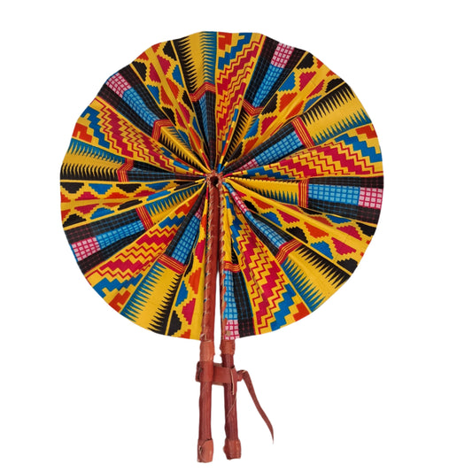 Kente Fabric Fan - KF012