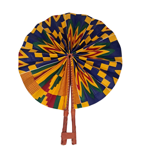 Kente Fabric Fan - KF014