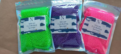 25 PCS African Exfoliating Bath Sponge | Authentic African Net Sponge | Wholesale