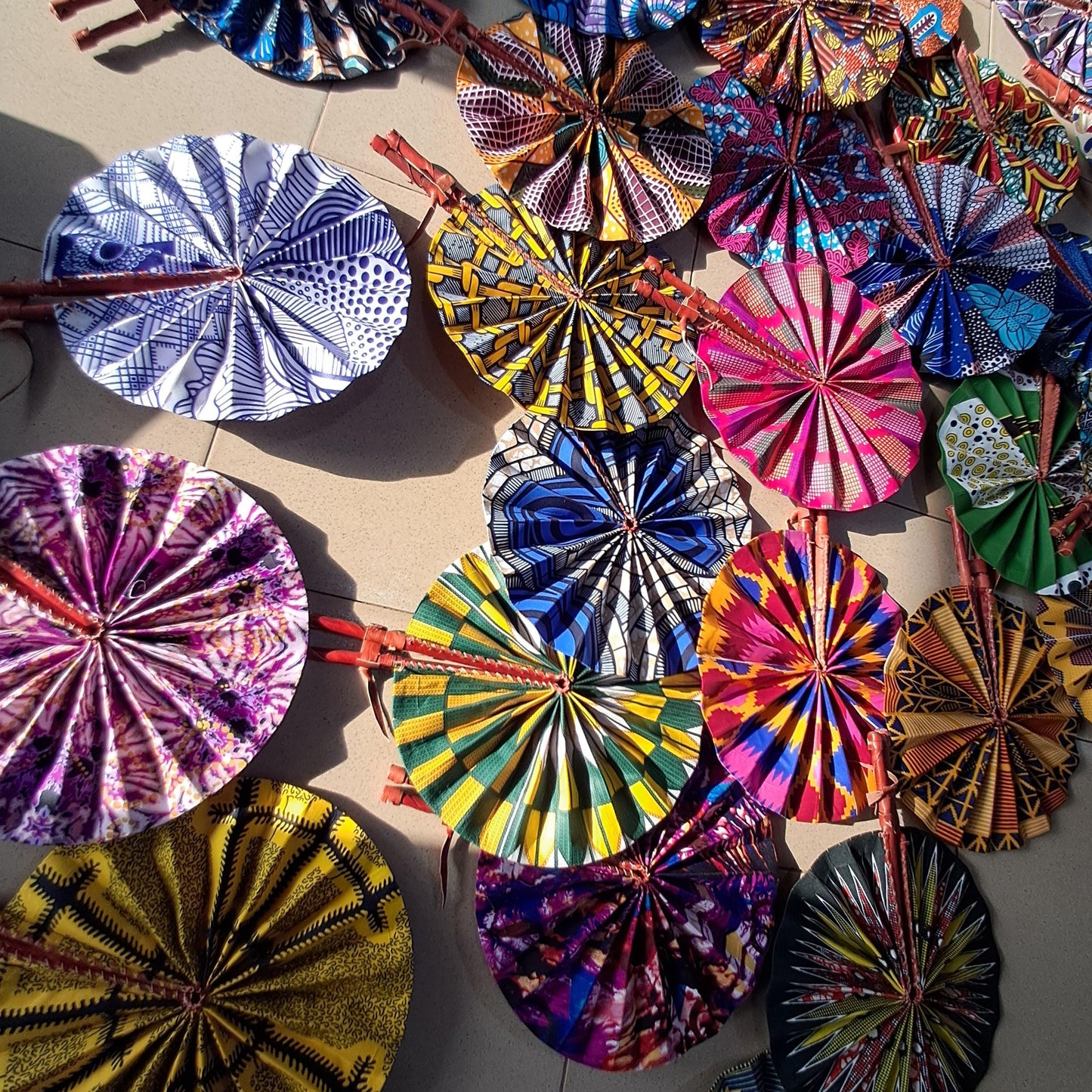 10 pcs Fabric fans