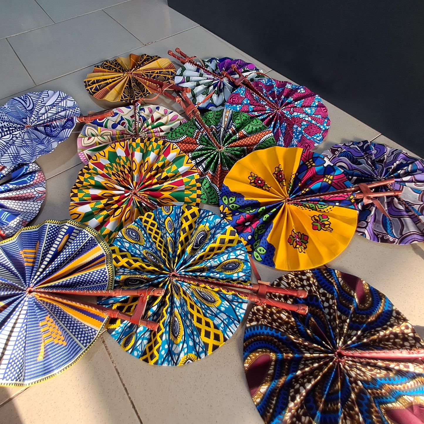 10 pcs Fabric fans